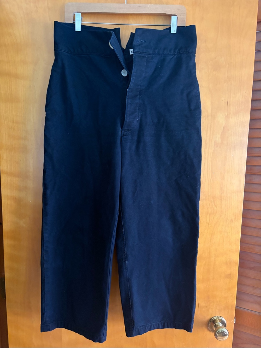 Rudy Jude Black Wide-Leg Chinos